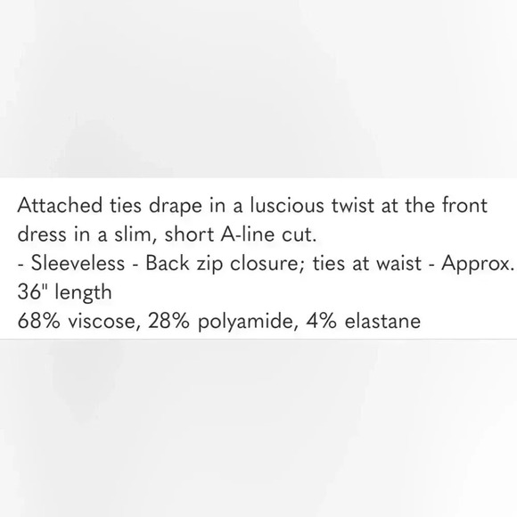 COPY - NWT $229 Ted Baker Papron Tie Front Dress-Pink-(Ted Baker Size 1) - Picture 13 of 13